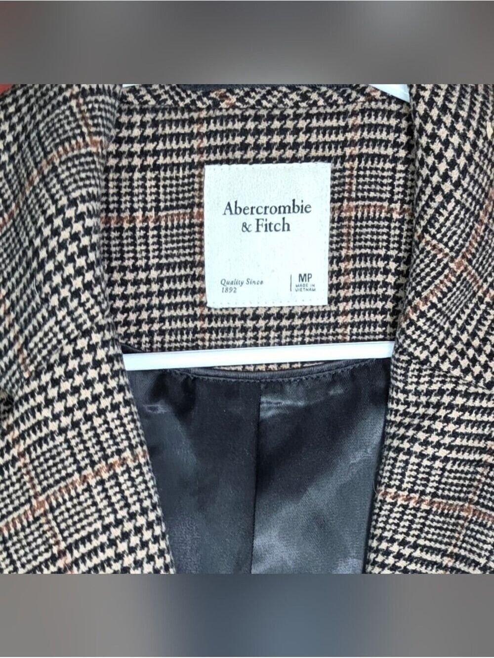 Abercrombie Glen Plaid Blazer Old Money Heritage Prep Quiet Luxury Petite M - Picture 8 of 12